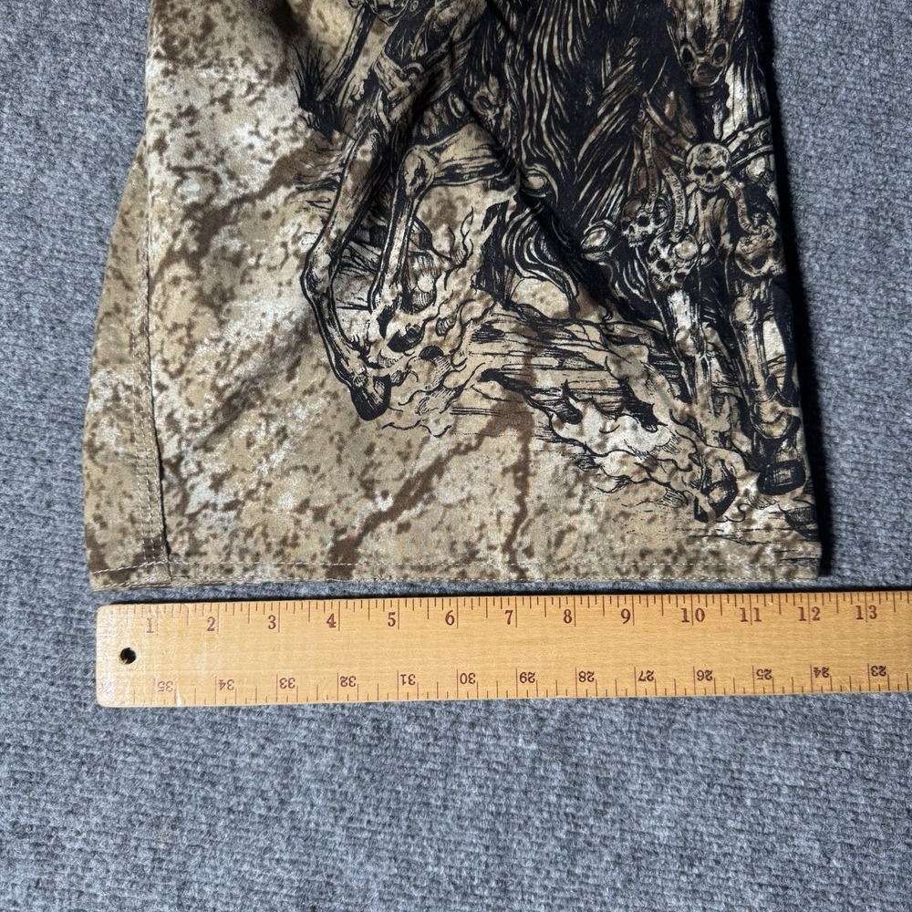 Apprime Appreme Board Shorts Tan Death to the Wicked Horsemen Gun Graphic Medium - Picture 16 of 16